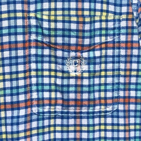 Chaps Men's Blue Plaid Cotton Shirt - Picture 3 of 9